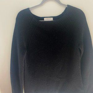 Everlane Black Boat Neck Sweater
